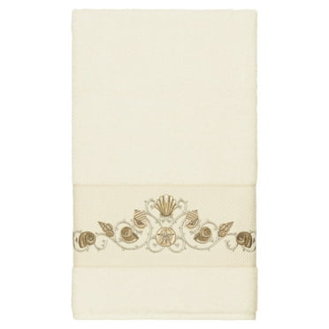 Austin Horn En Vogue Austin Horn Envogue Stanton Gimp White 3 piece Decorative Embellished Towel Set,White 